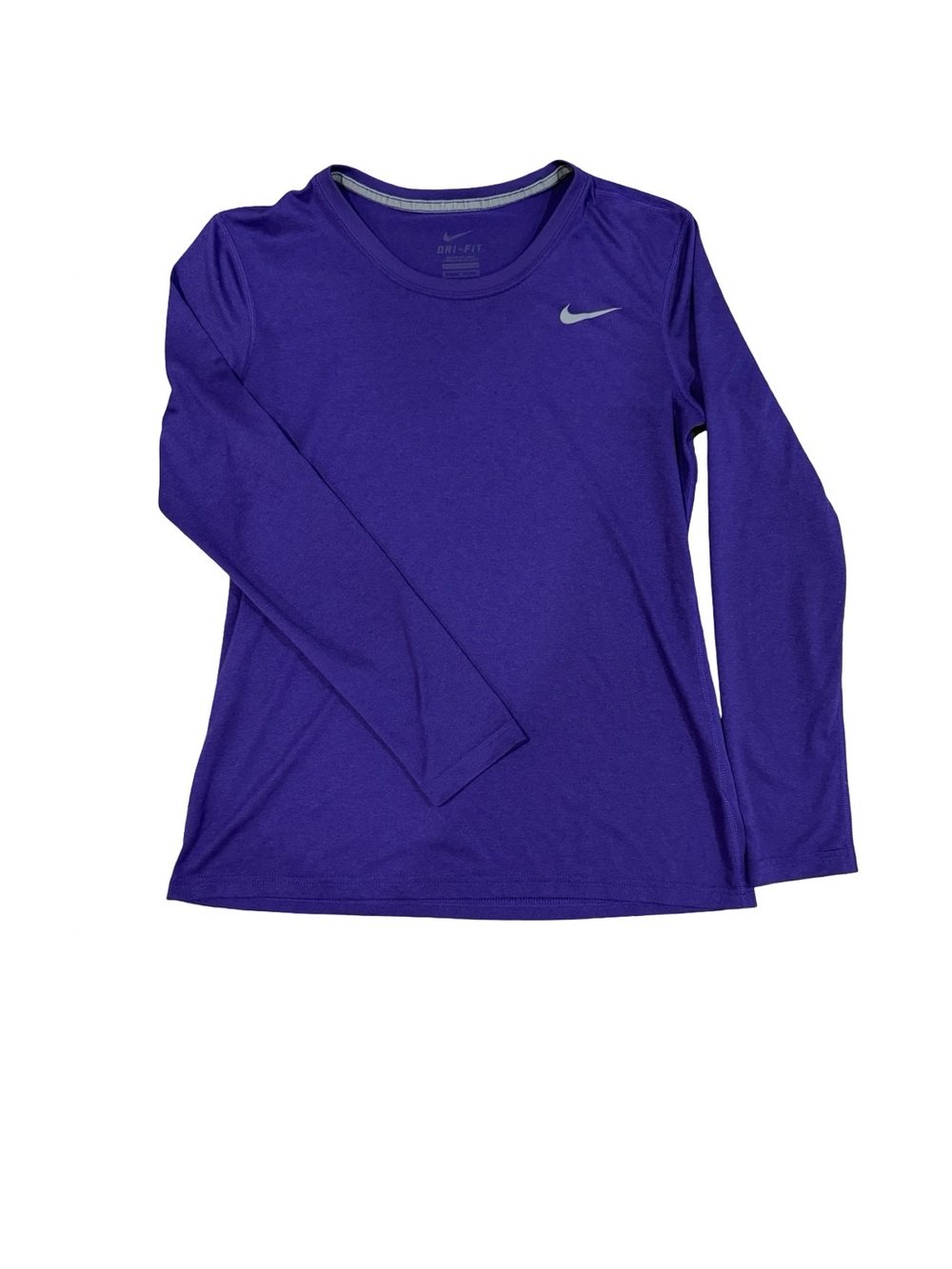 Nike Kids Long-Sleeve Purple Performance Tee